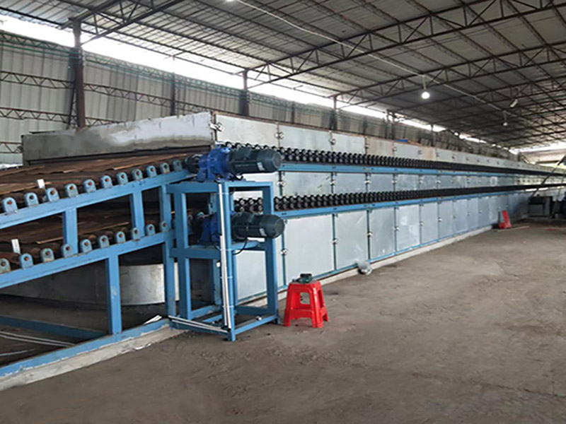 48M 2 Deck Veneer Dryer Running on Biomass Burner Roller Veneer Dryer