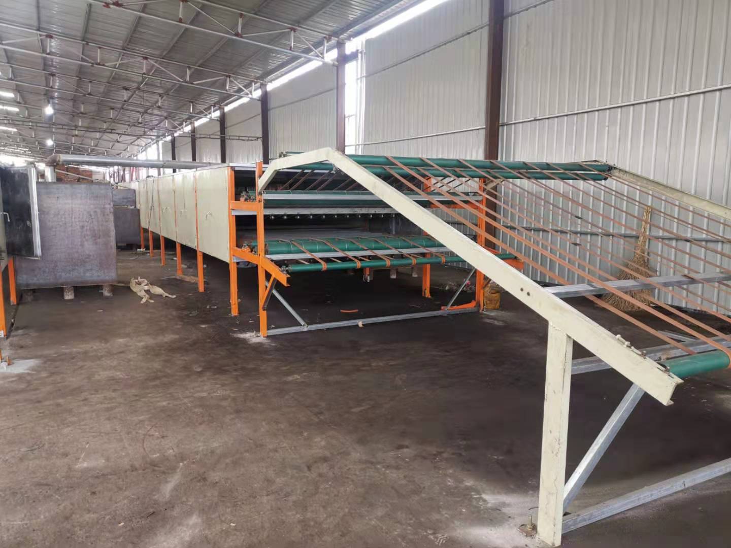 wire rope dryer for face veneer drying
