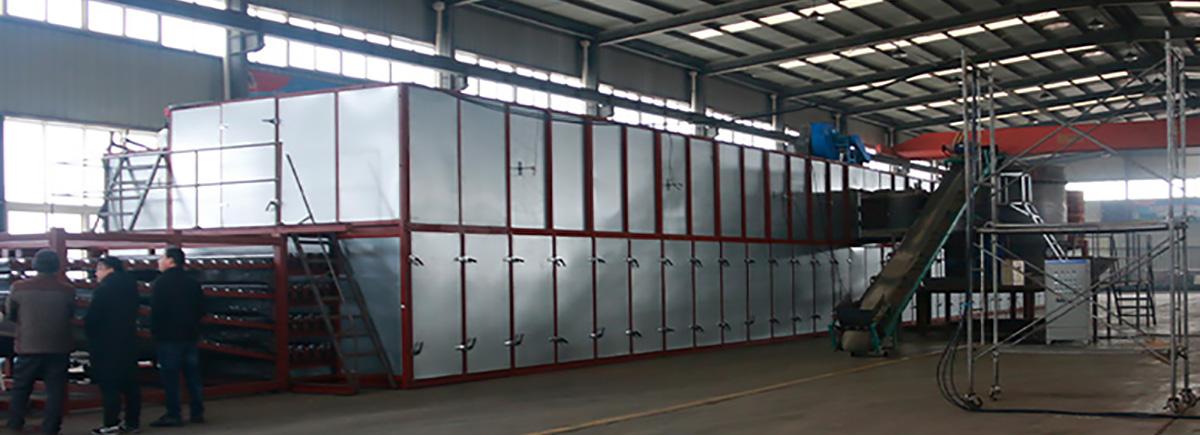 veneer discharging section dryer