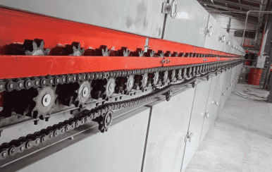 1-deck roller dryer